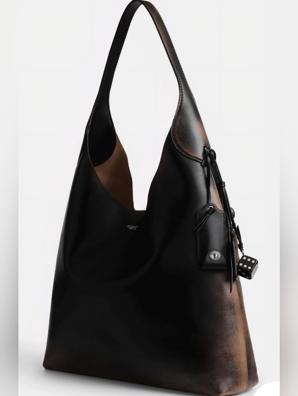 COACH Brooklyn 39 In Loved Leather *NO CHARMS, BAG ONLY* - Picture 6 of 11